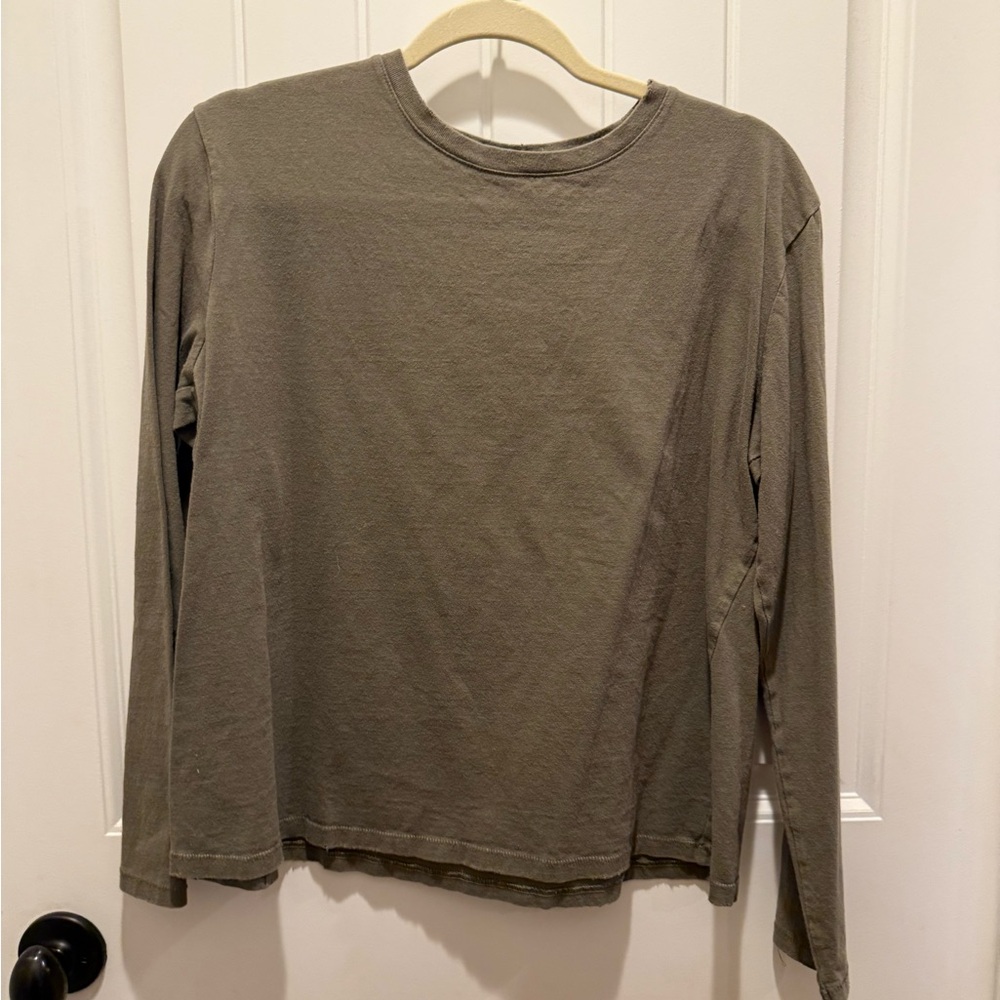 Nuuds women’s  Olive Green Long Sleeve Shirt